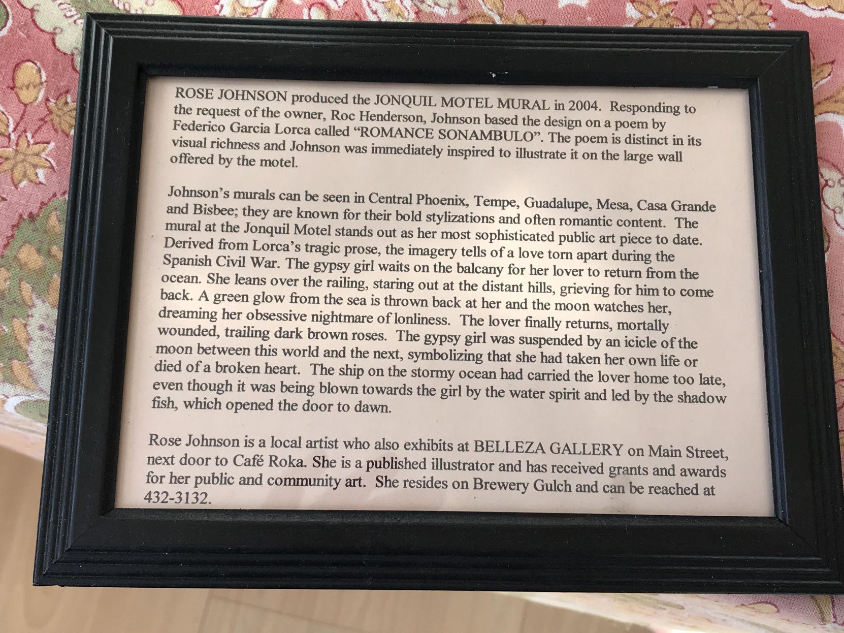 Jonquil mural information